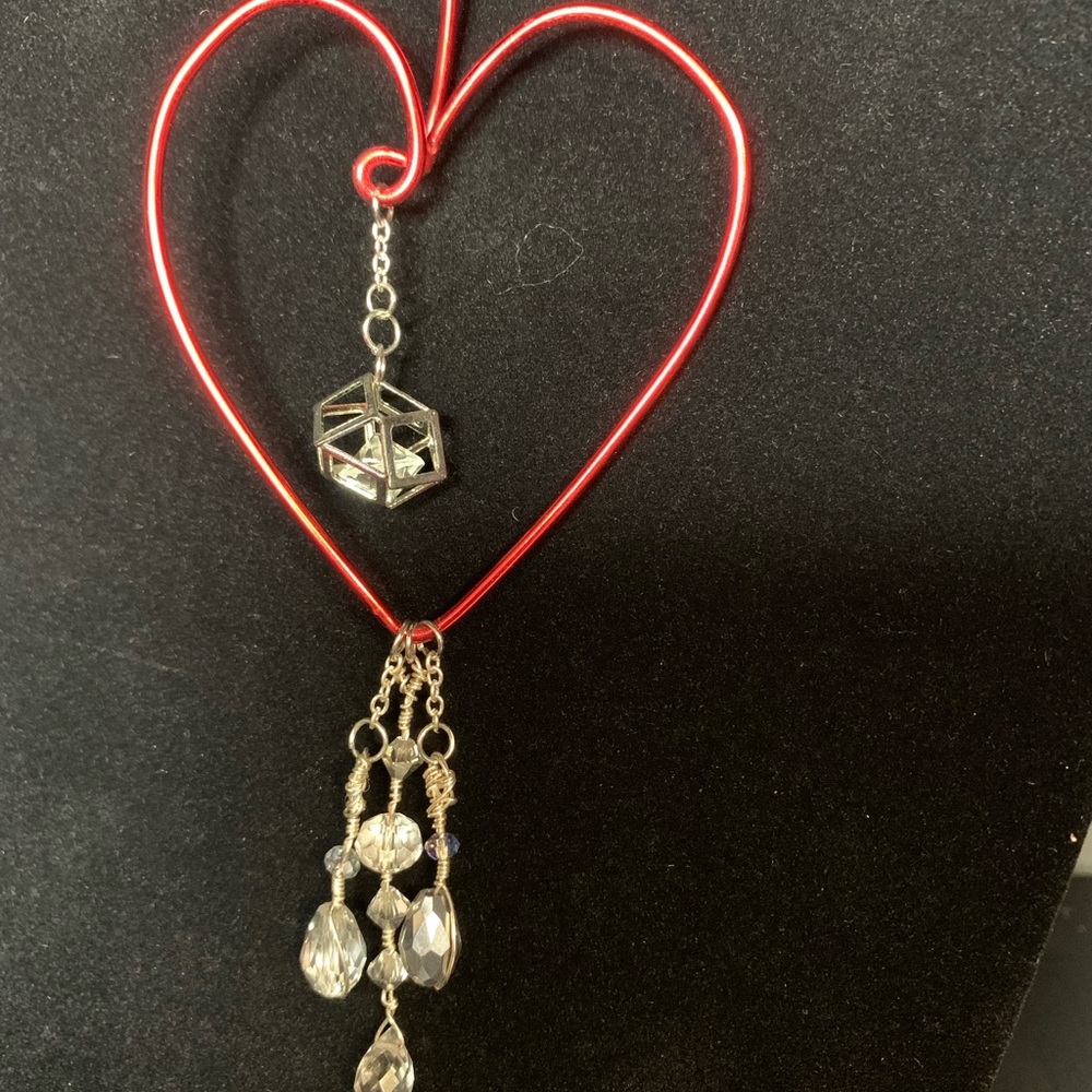 Fancy heart Fidget Necklace